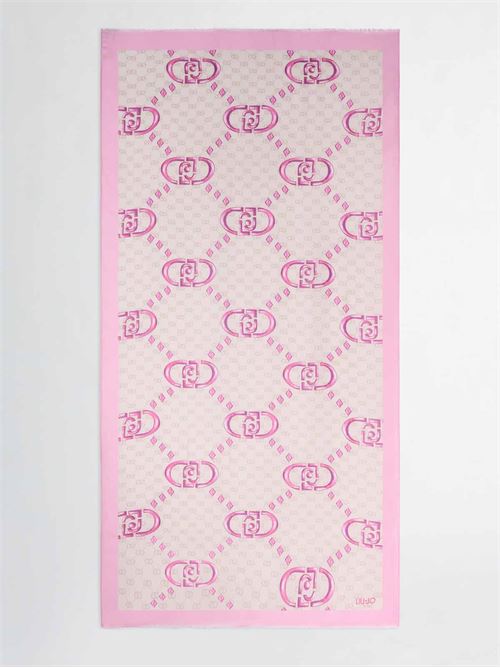 pink scarf with logo Liu Jo | 2A5029T0300.X0661